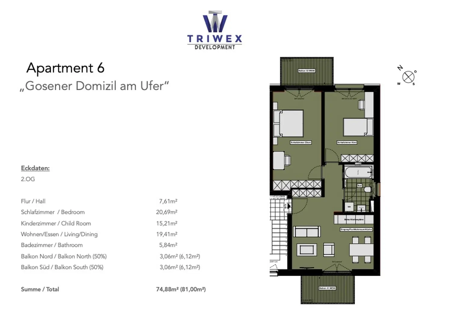 Grundriss der Triwex immobilien und Baumanagement GmbH