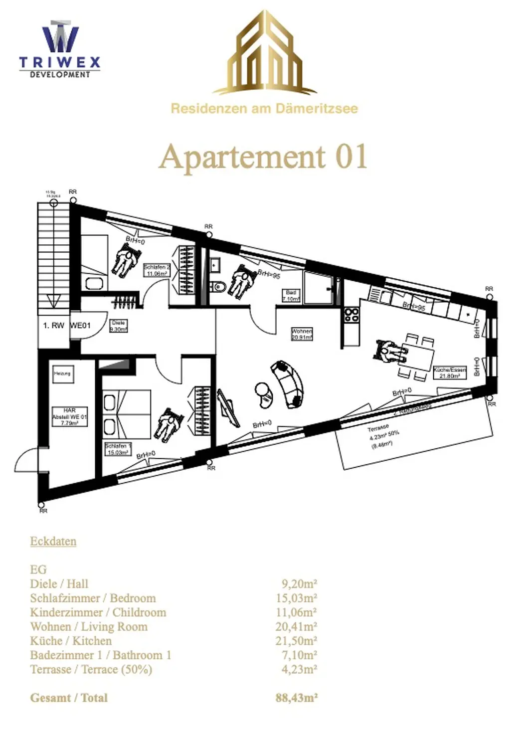 Grundriss der Triwex immobilien und Baumanagement GmbH